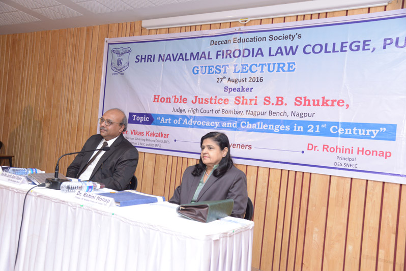 Guest Lecture by Justice. S. B. Shukre